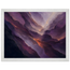Violet Infinity: moon and night. Framed fine art print by The Light Stays.