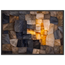 Citrine Seam: lumen and siena. Framed fine art print.