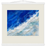 Cobalt Foam: abstract, cobalt and sea foam. Museum-quality fine art poster.