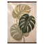 Stone Monstera, botanical and nature. Archival fine art poster shown framed.