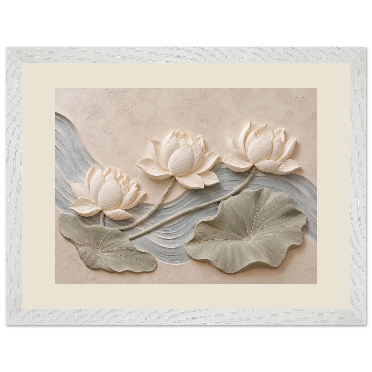 Lotus Current: flowers and botanical. Framed fine art print by The Light Stays.