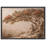 Under the Blossoms, impasto, figure and blossoming canopy. Archival framed fine art print shown framed.