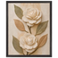 Carved Camellia, flowers and botanical. Archival framed fine art print shown framed.