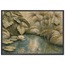 Papyrus Pond, lake, papyrus and serene greens. Archival framed fine art print shown framed.