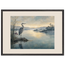 Heron at Dawn: japanese art and japandi. Framed fine art print by The Light Stays.