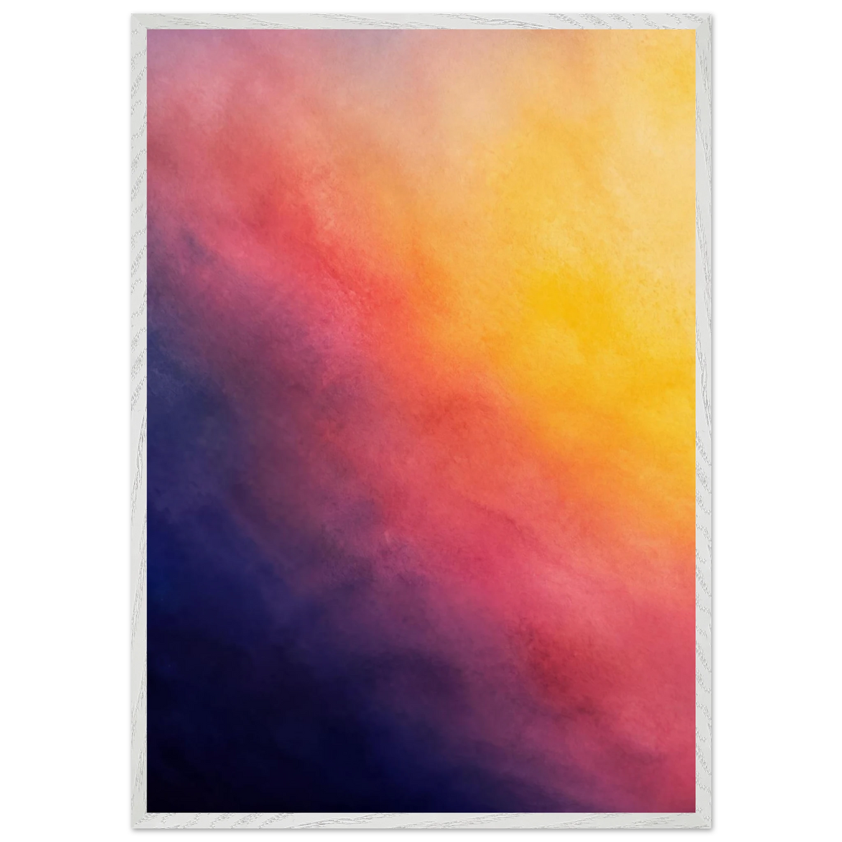 Turquoise and Gold: gradient, night and morning. Museum-quality framed fine art print.