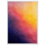 Turquoise and Gold: gradient, night and morning. Museum-quality framed fine art print.