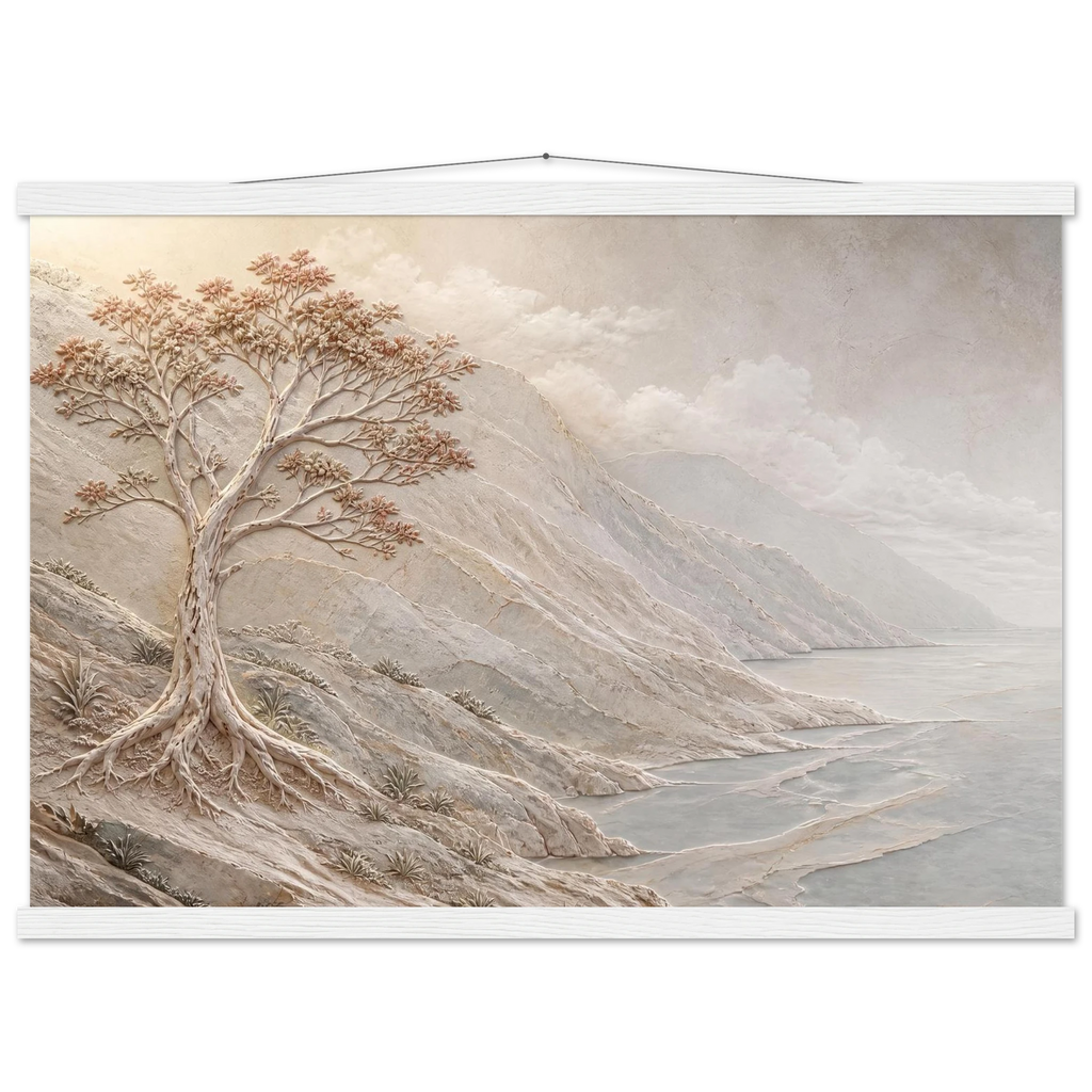 Coral Headland: sea and coastal landscape. Museum-quality fine art poster.