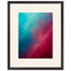 Wine Hour: gradient, dusk and deep color. Framed fine art print, alternate frame and size.