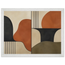 Compass and Clay: geometric abstract, clay and curves. Framed fine art print by The Light Stays.
