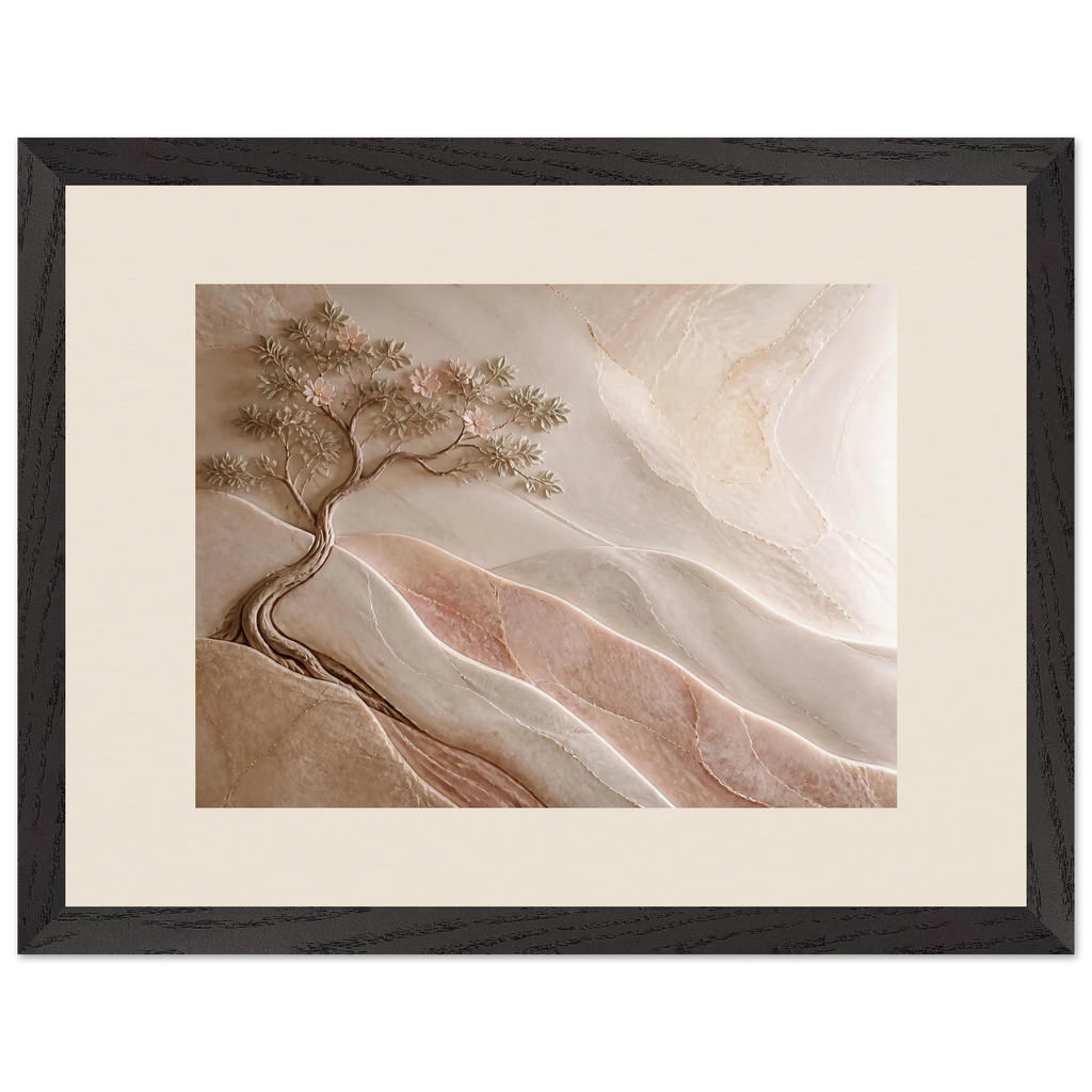 Stone Dawn: petra and siena. Framed fine art print.