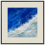 Cobalt Foam: abstract, cobalt and sea foam. Framed fine art print by The Light Stays.