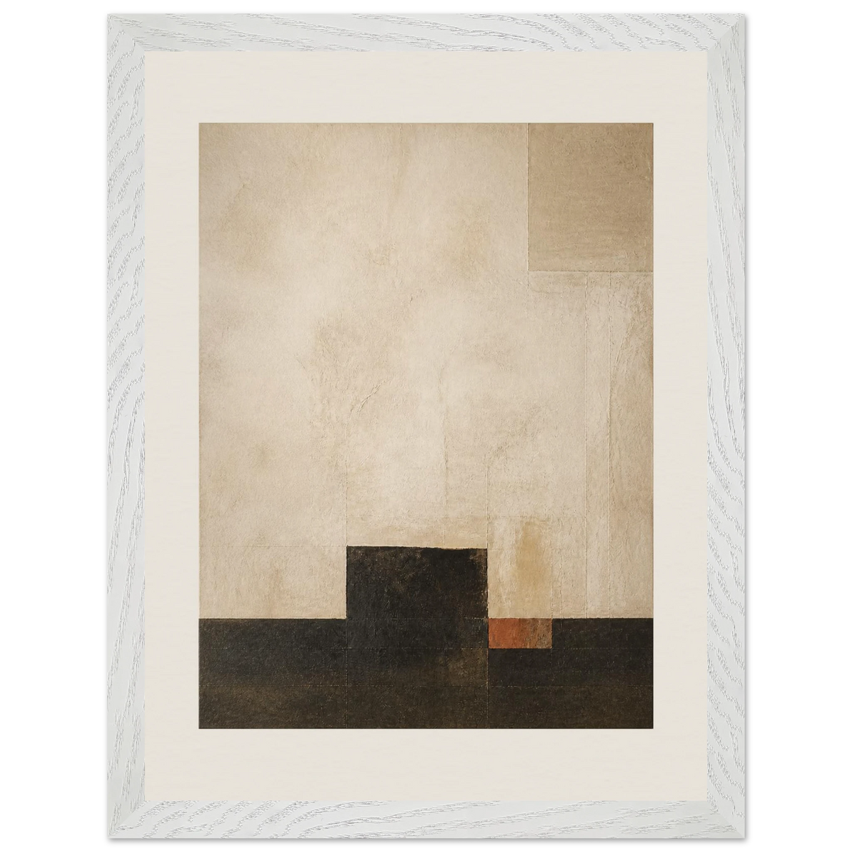Magnolia Arc: flowers and botanical. Framed fine art print, alternate frame and size.