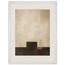 Magnolia Arc: flowers and botanical. Framed fine art print, alternate frame and size.