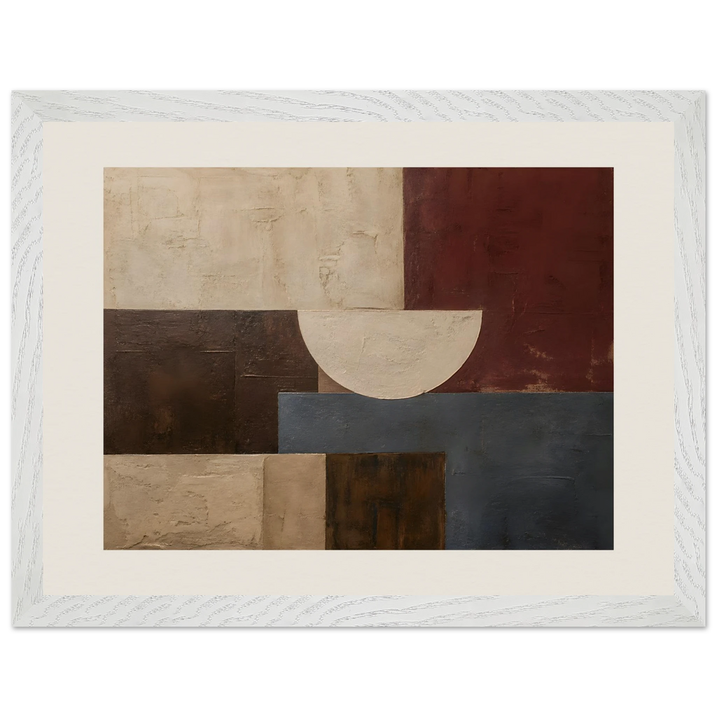 Blocos de Vinho, quadro abstrato emoldurado da The Light Stays.