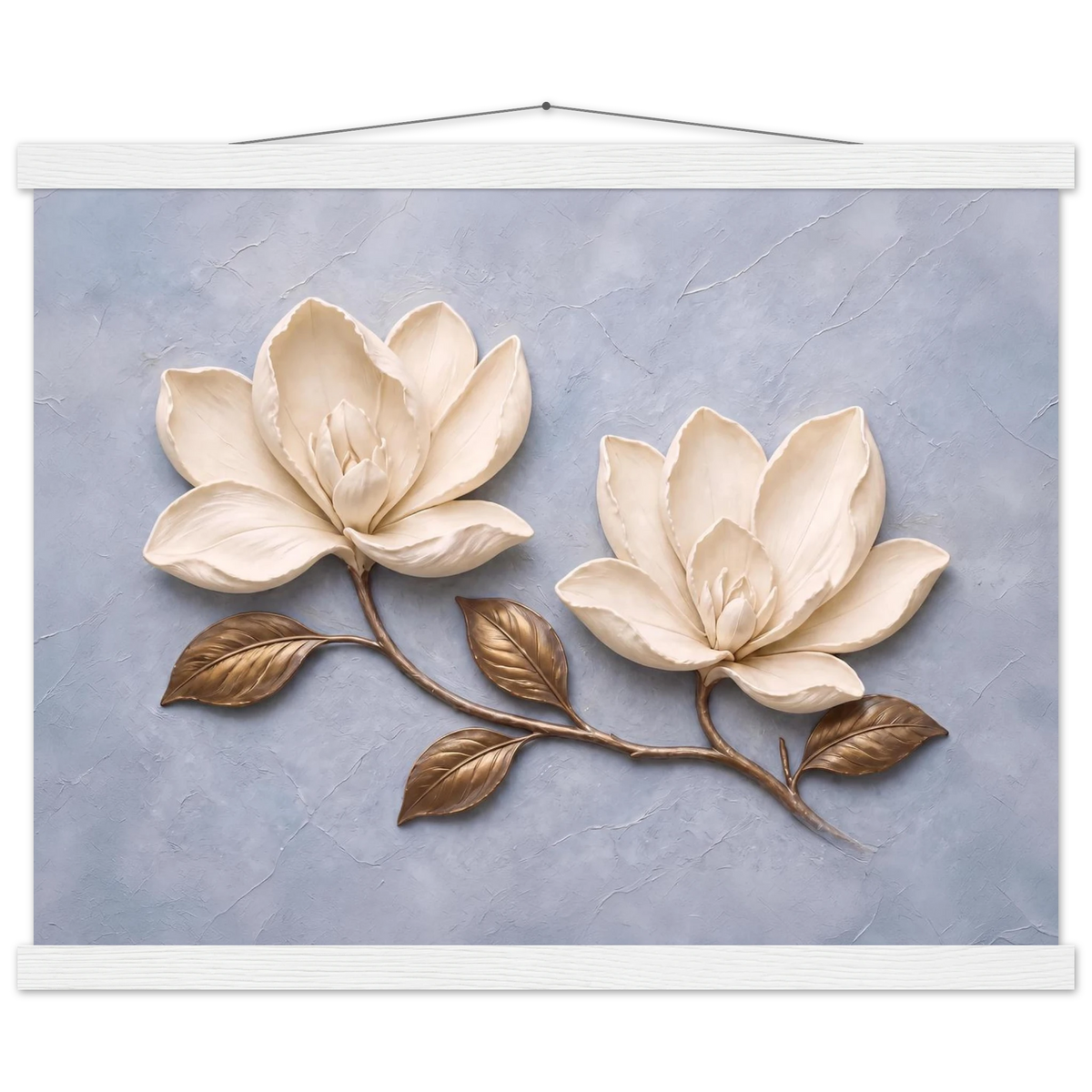 Bronze Magnolia: flowers and botanical. Fine art poster by The Light Stays.