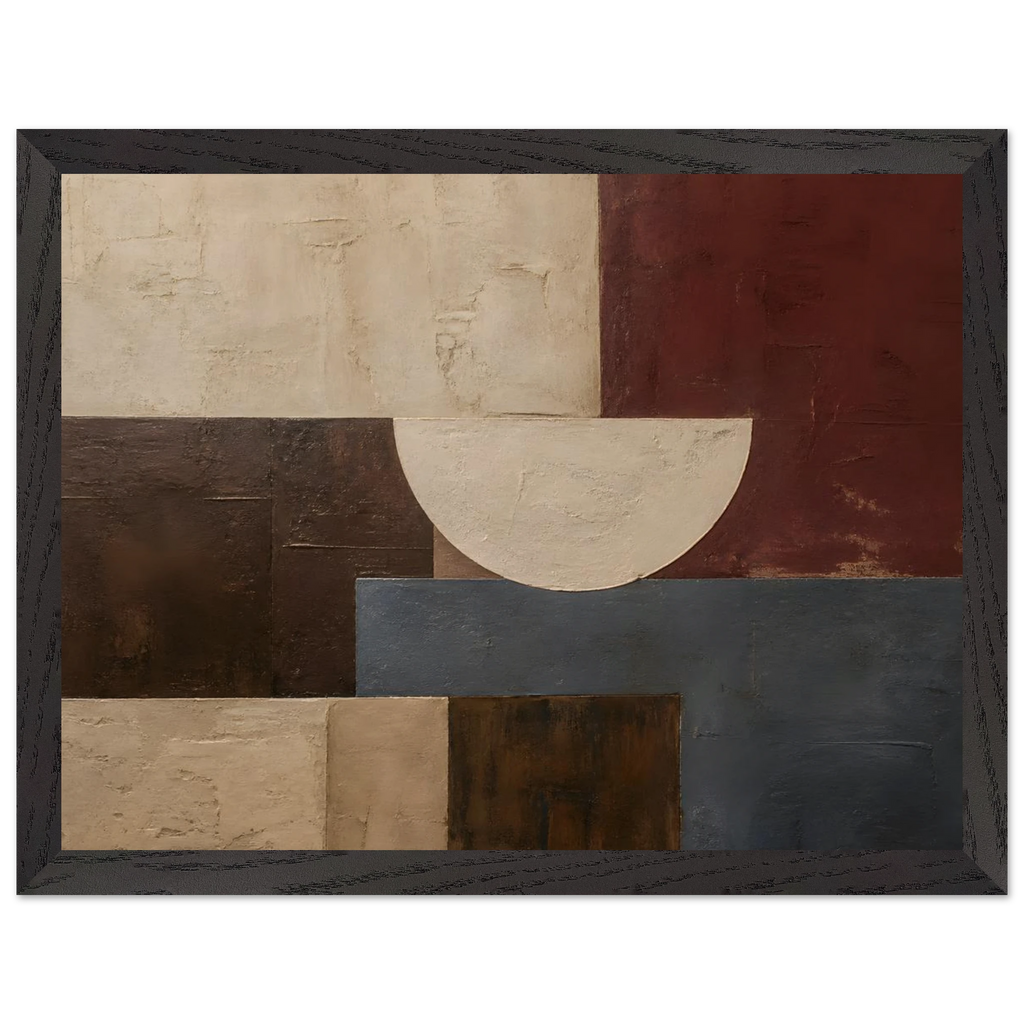 Blocos de Vinho, quadro abstrato emoldurado da The Light Stays.