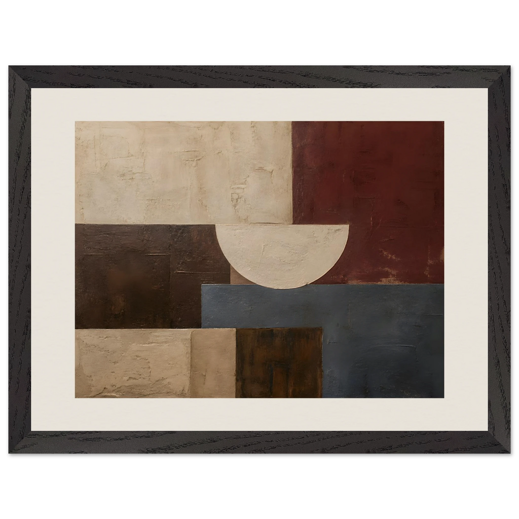 Blocos de Vinho, quadro abstrato emoldurado da The Light Stays.