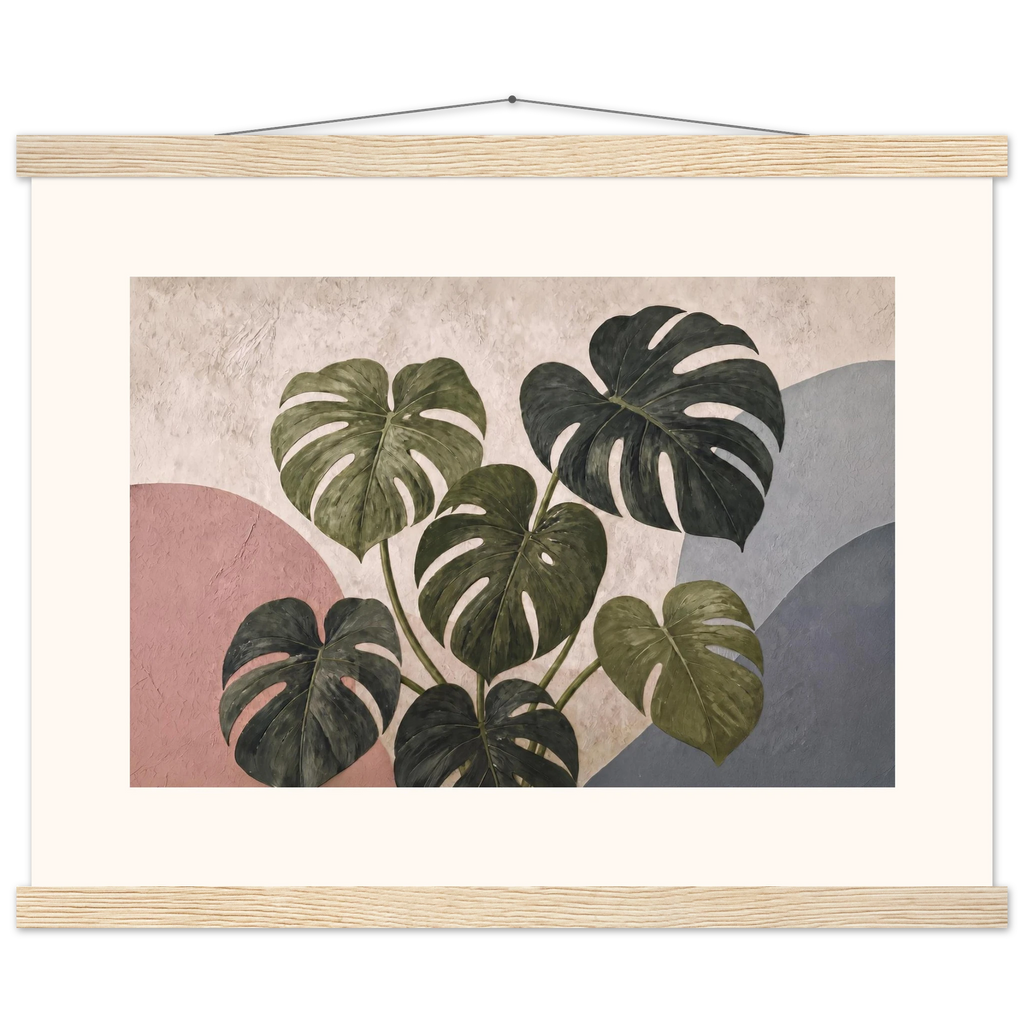Monstera Sun: botanical and nature. Museum-quality fine art poster.