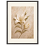 Alabaster Lily, flowers and botanical. Archival framed fine art print shown framed.