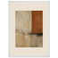 Terracotta Diptych, Panel I of II: two panels, terracotta and cream. Framed fine art print by The Light Stays.