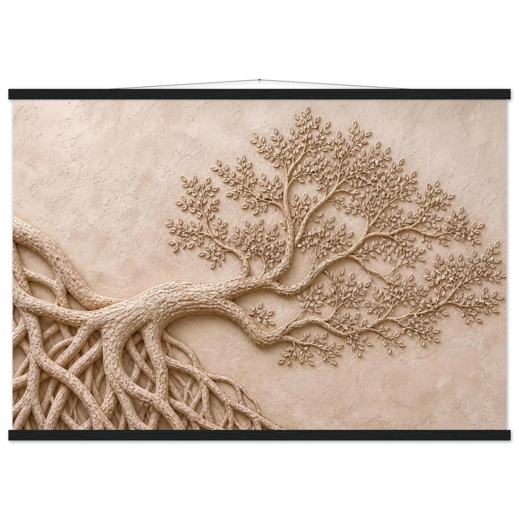 Root Lattice: petra and herbarium. Fine art poster by The Light Stays.