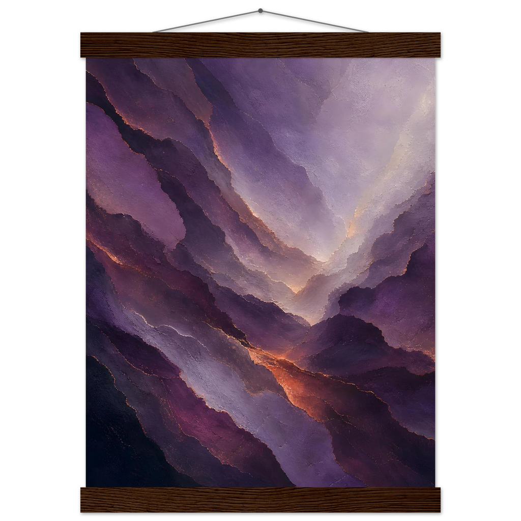 Violet Infinity: moon and night. Fine art poster by The Light Stays.