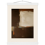 Terracotta Diptych, Panel II of II, two panels, terracotta and cream. Archival fine art poster shown framed.