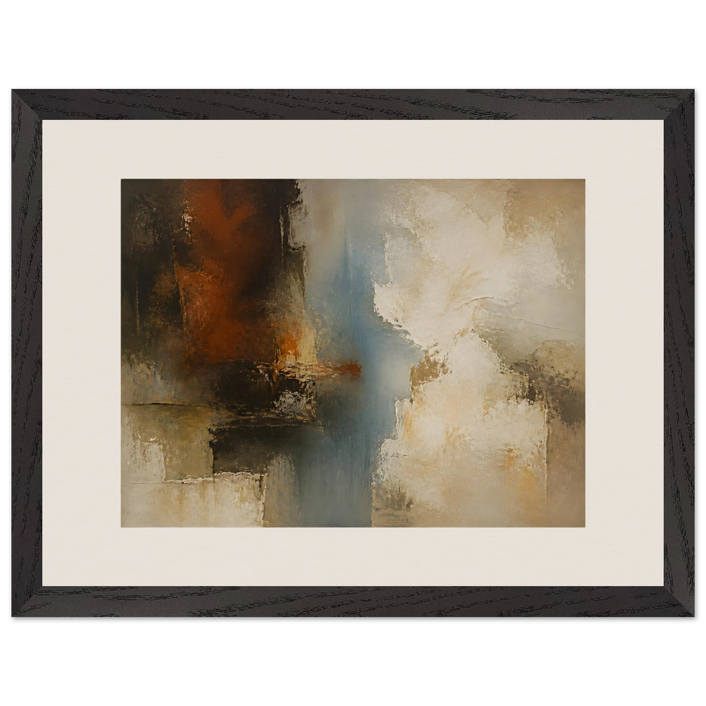 Golden Night, moon and night. Archival framed fine art print shown framed.