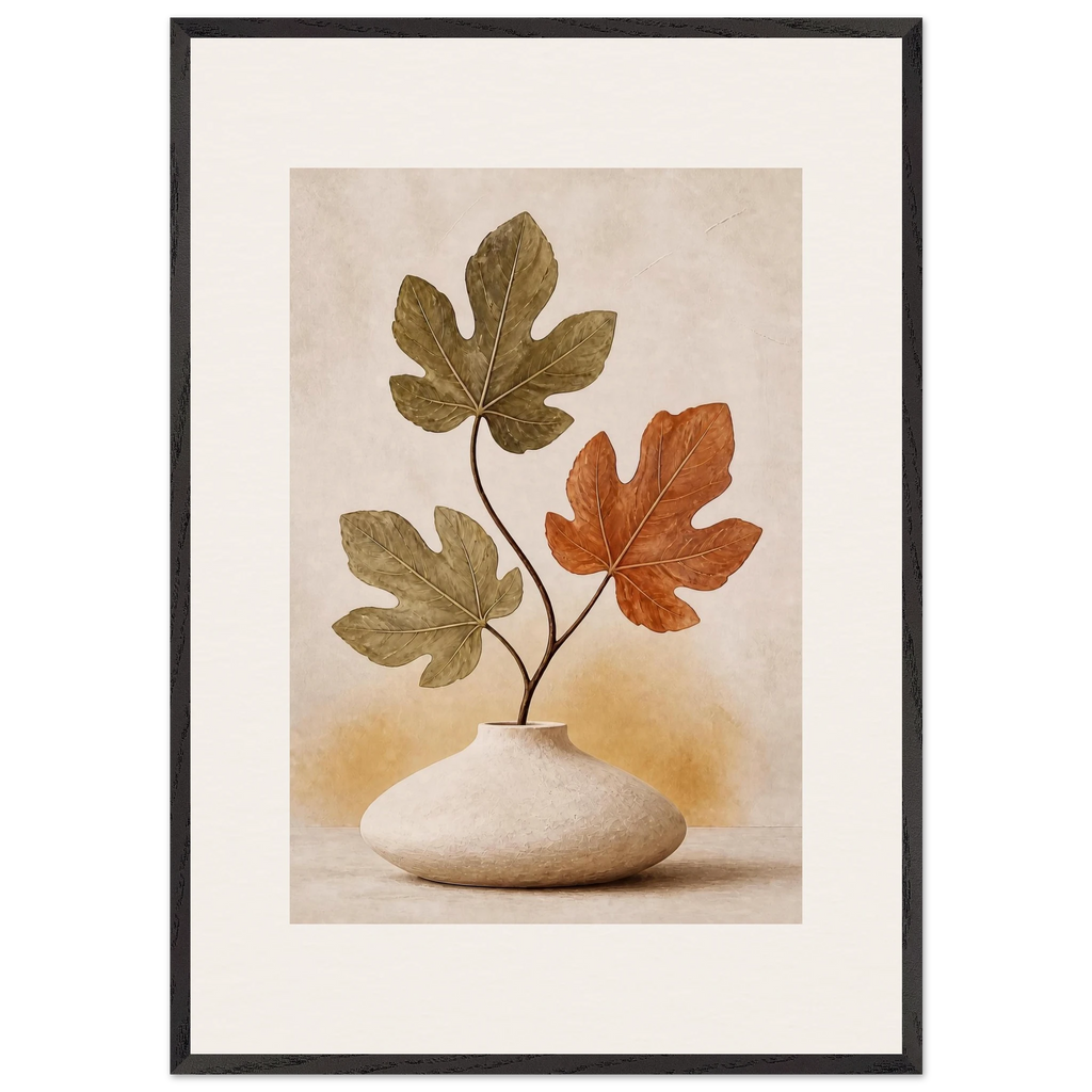 Fig Season, mediterranean and earth tones. Archival framed fine art print shown framed.