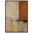 Terracotta Diptych, Panel I of II, two panels, terracotta and cream. Archival framed fine art print shown framed.