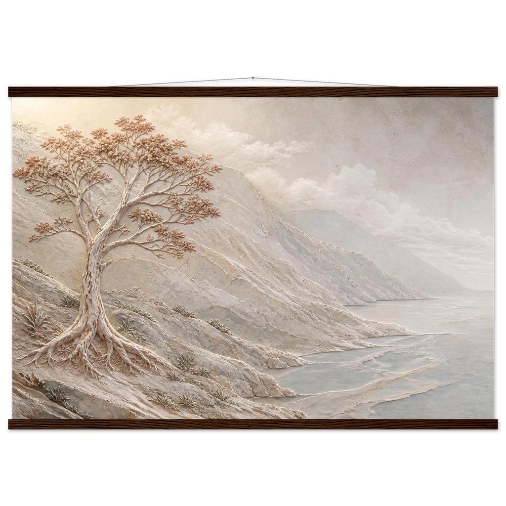 Coral Headland: sea and coastal landscape. Museum-quality fine art poster.