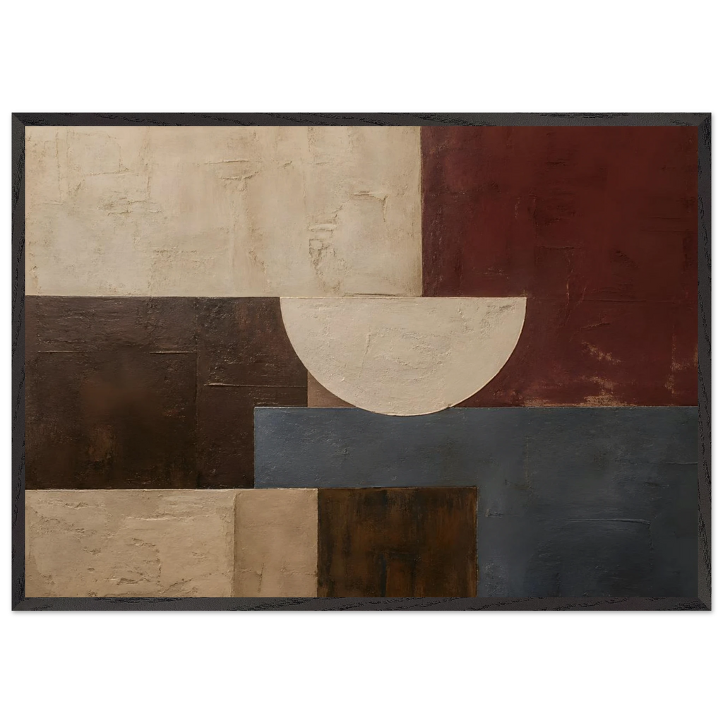 Blocos de Vinho, quadro abstrato emoldurado da The Light Stays.