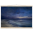 Blue Hour Shore: sea and coastal landscape. Museum-quality fine art poster.