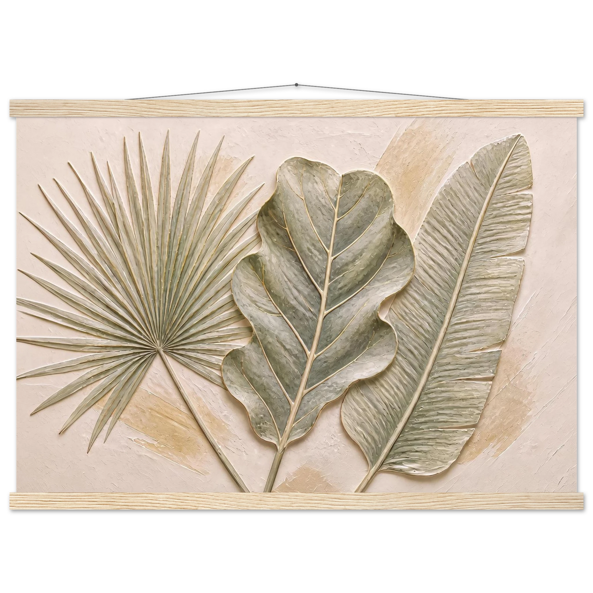 Three Leaves: botanical and nature. Fine art poster by The Light Stays.