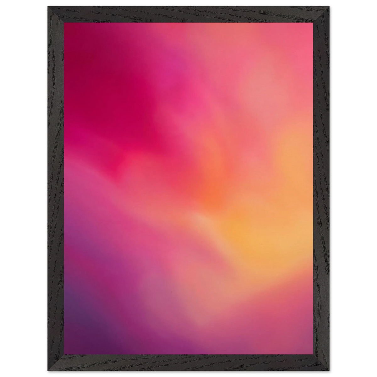 Magenta Plume: gradient, magenta and movement. Museum-quality framed fine art print.
