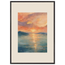 Setouchi Peach Dawn: riviera and japandi. Framed fine art print by The Light Stays.