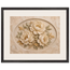 Peonies in Stone: flowers and botanical. Museum-quality framed fine art print.