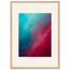 Wine Hour: gradient, dusk and deep color. Framed fine art print, alternate frame and size.
