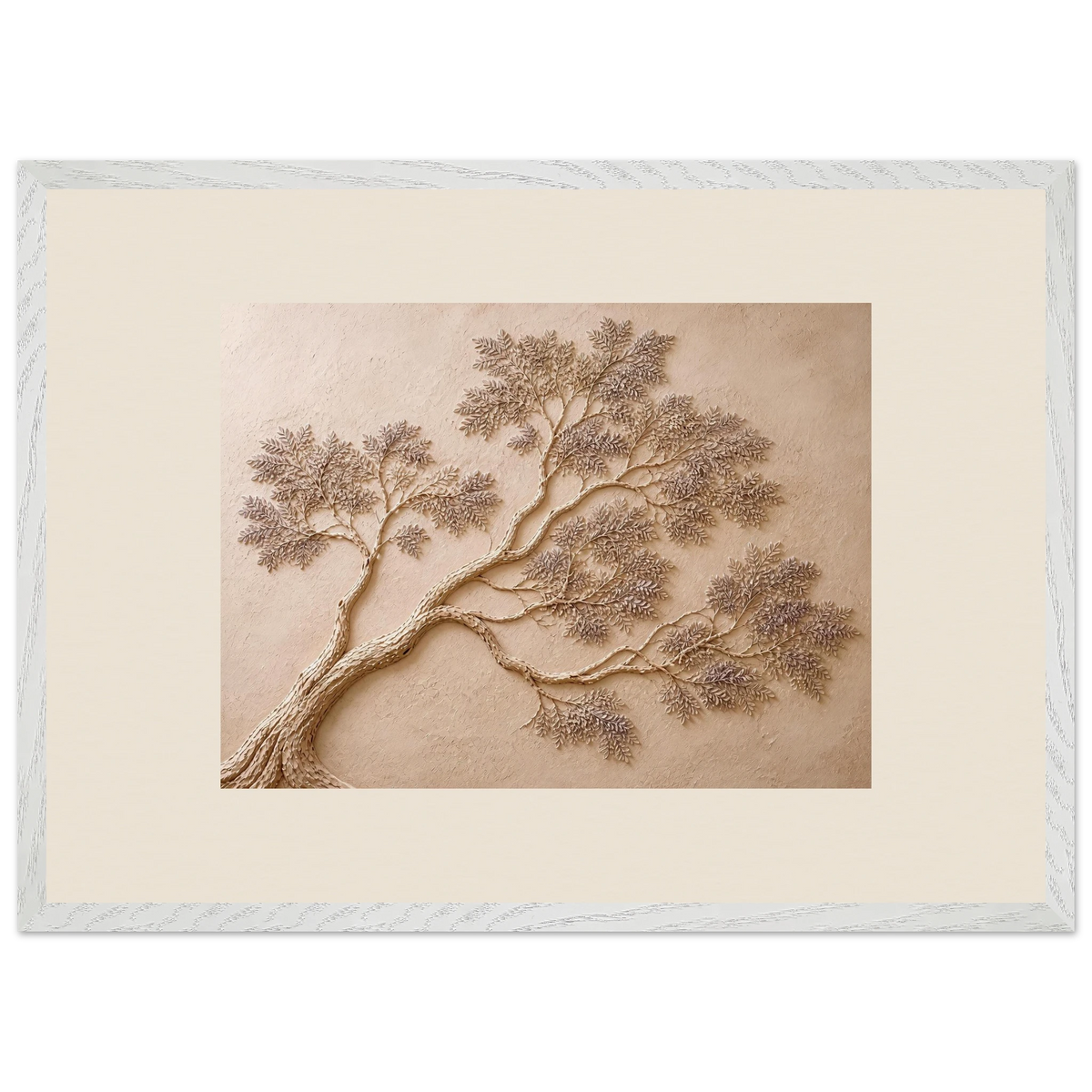 Lilac Reach: petra and flora. Framed fine art print, alternate frame and size.