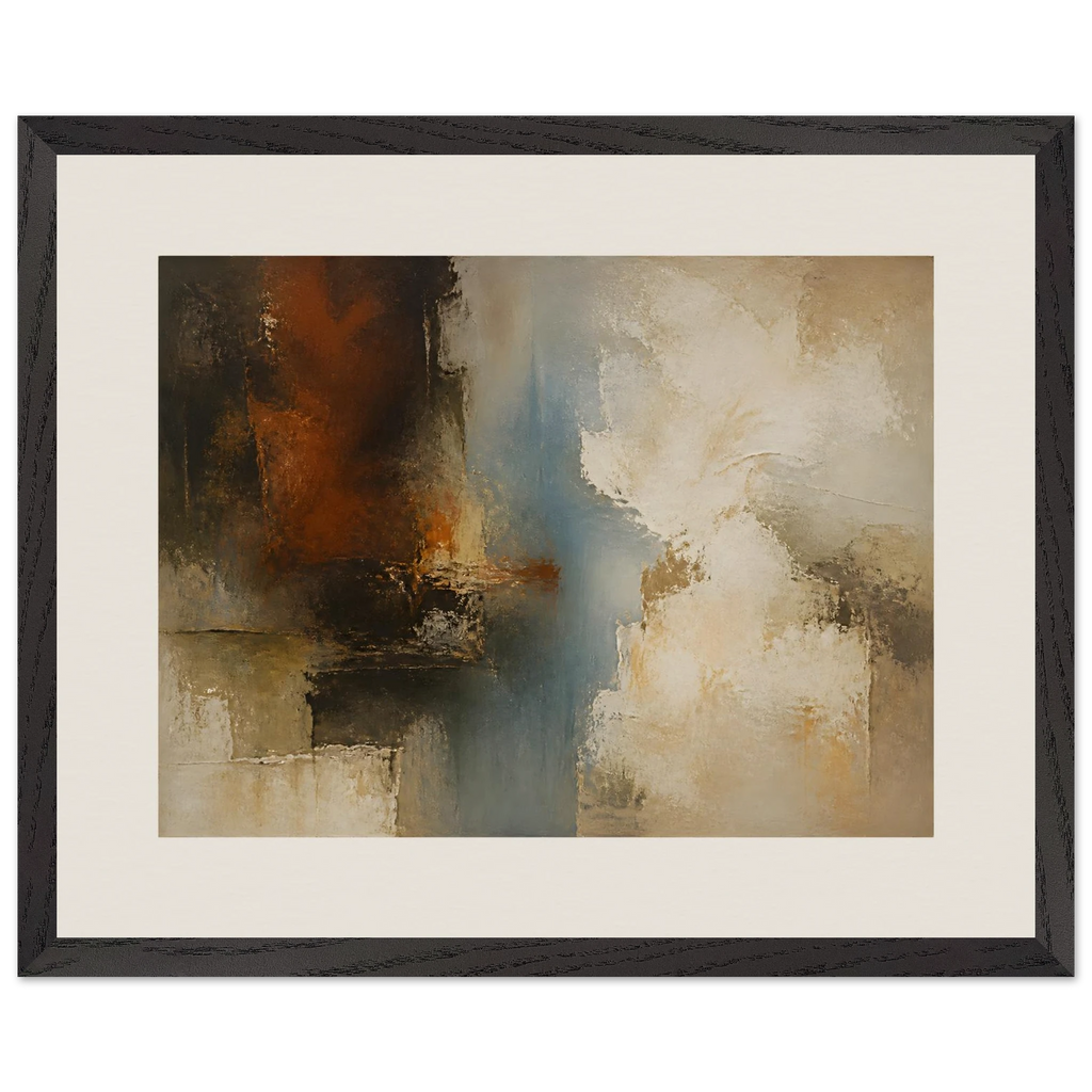 Golden Night: moon and night. Framed fine art print, alternate frame and size.