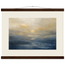 Golden Sea Mist: sea and coastal landscape. Fine art poster, alternate frame and size.