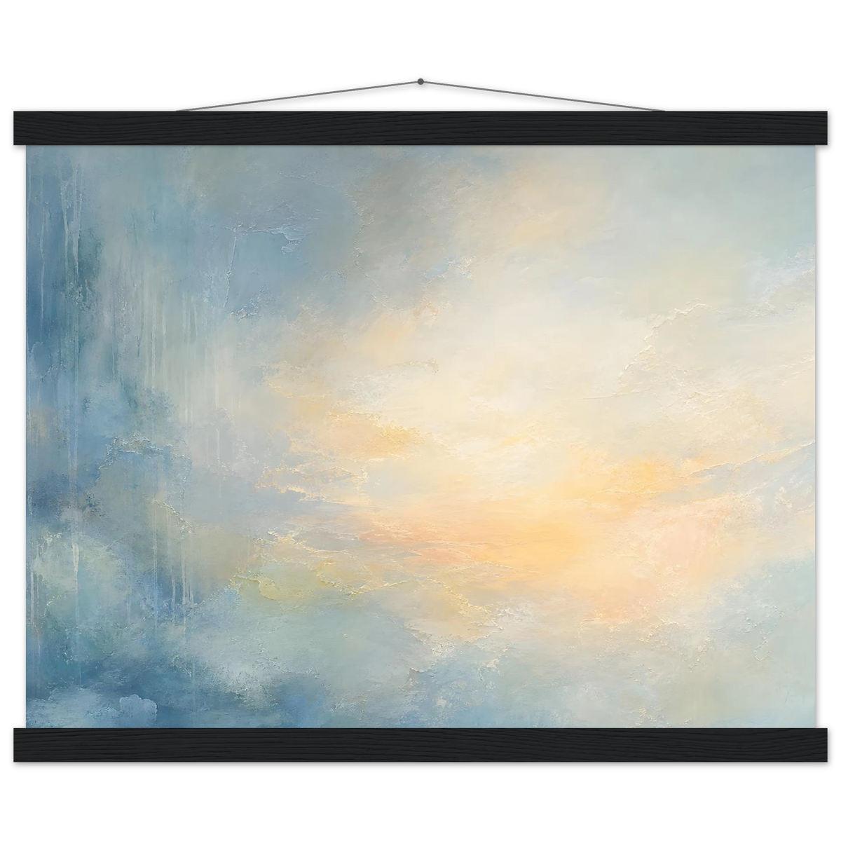 Dawn after Rain: sunrise, coastline and washed light. Fine art poster by The Light Stays.