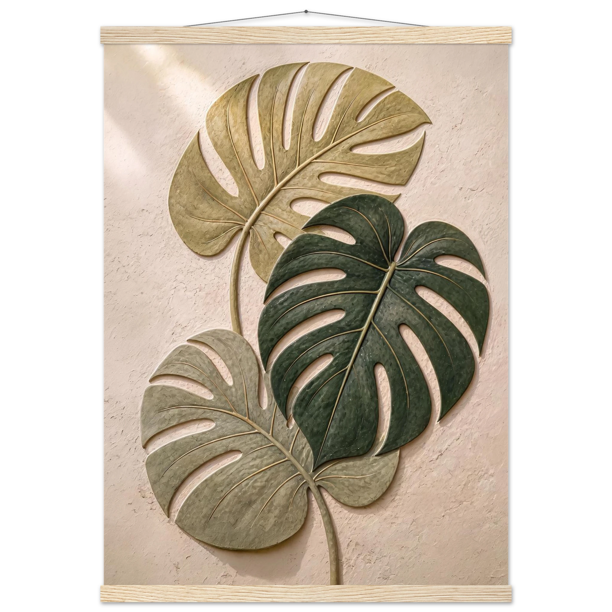 Stone Monstera: botanical and nature. Fine art poster by The Light Stays.