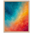 Teal and Orange: gradient, sea and dusk. Museum-quality framed fine art print.