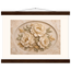 Peonies in Stone, flowers and botanical. Archival fine art poster shown framed.
