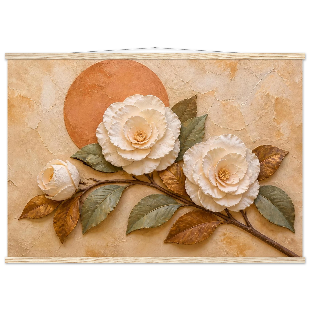Camellia Eclipse: flowers and botanical. Fine art poster by The Light Stays.