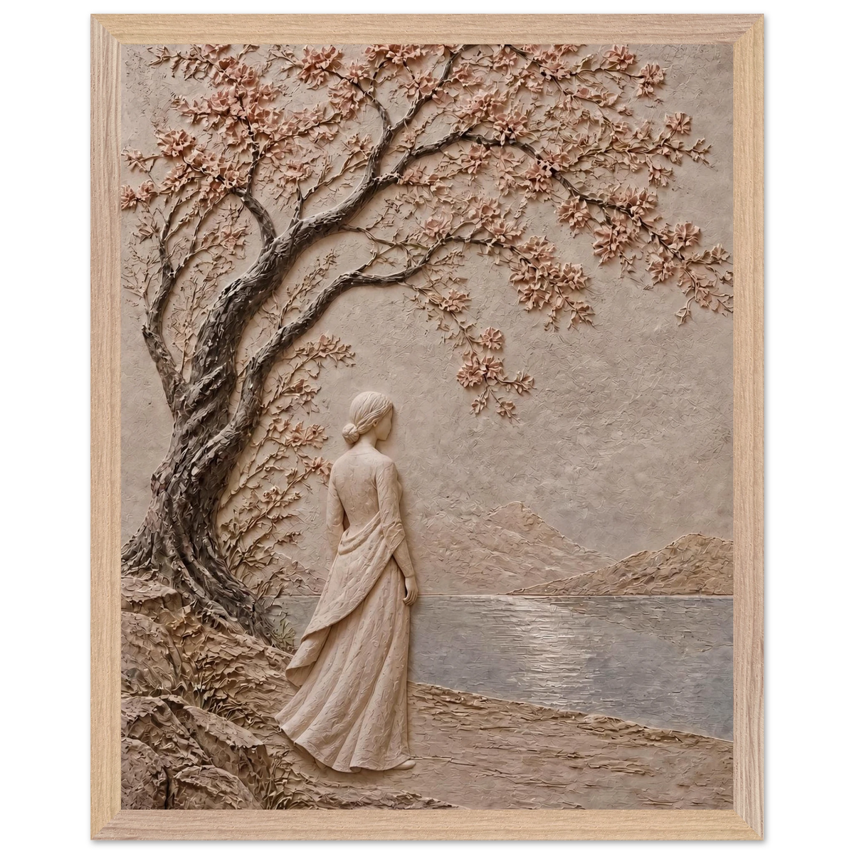 Spring Walk: petra and flora. Framed fine art print by The Light Stays.