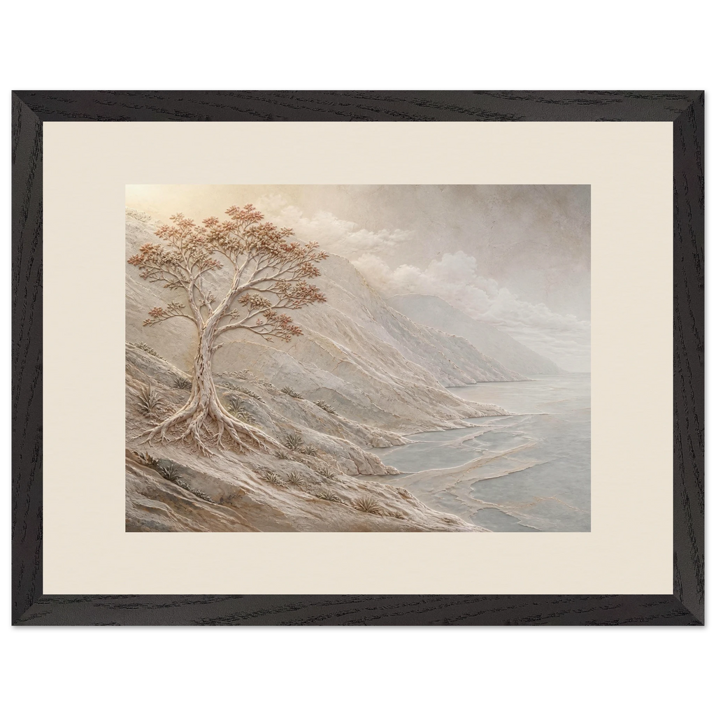 Coral Headland: sea and coastal landscape. Framed fine art print.
