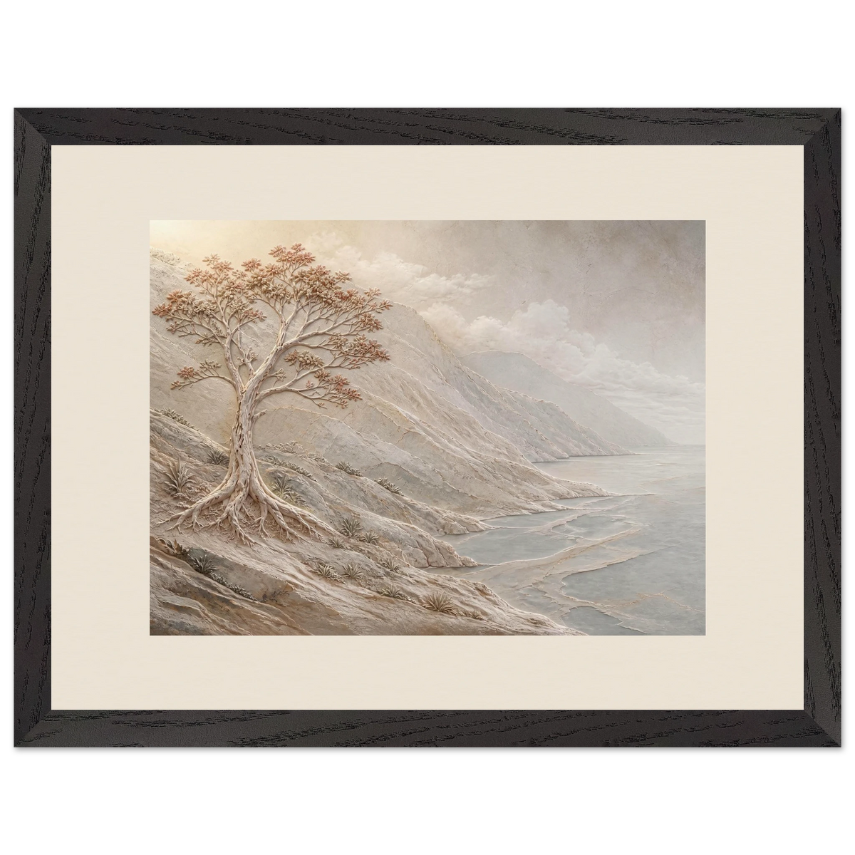 Coral Headland: sea and coastal landscape. Framed fine art print.